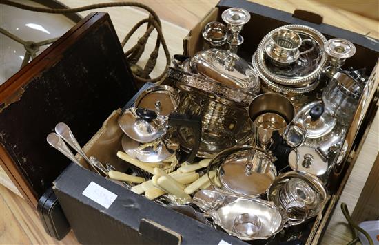 A quantity of silver plate